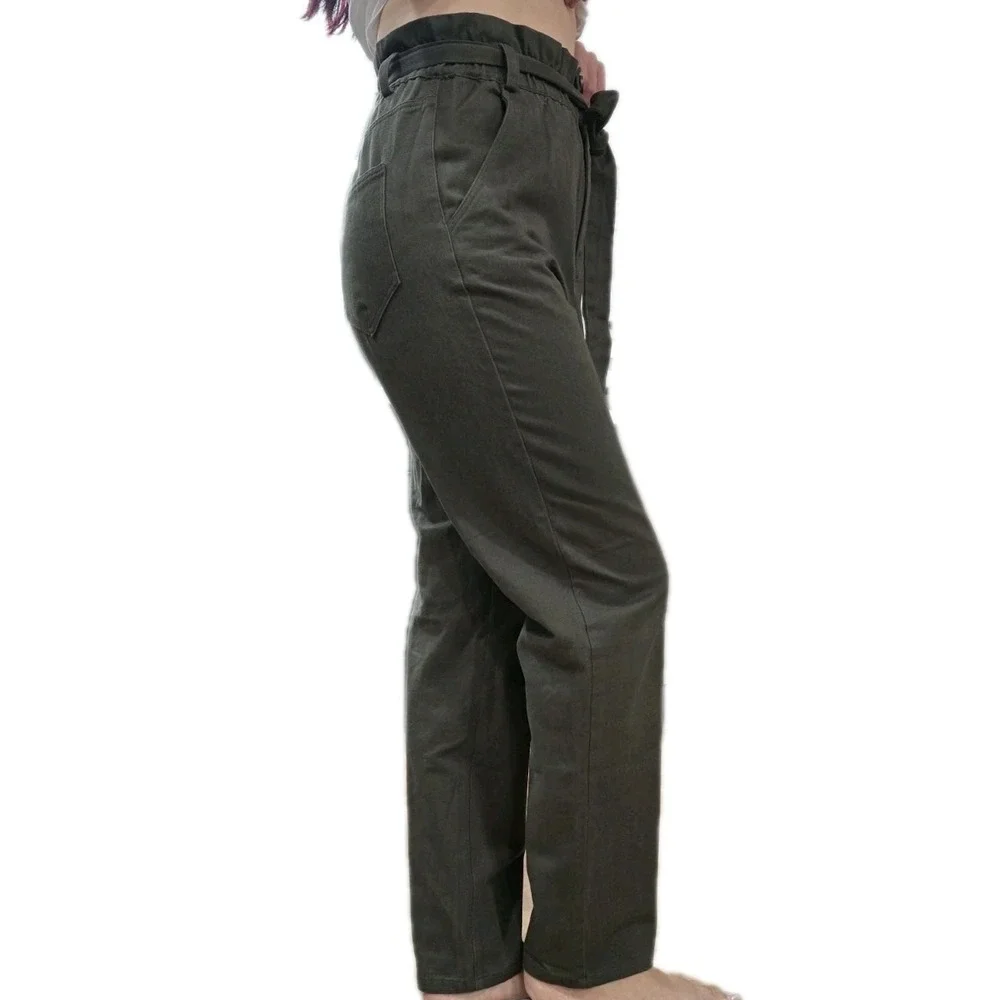 Rebels & Lovers casual pants featuring a flattering paperbag high-rise waist....
